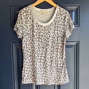 Banana Republic Leopard Short Sleeve Tee